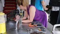 This young blonde rides an erect cock very well, but she wants to