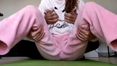 Play 18yo Asian Stepsister in Pajamas with Small Tits and Wet Horny Pussy - Real Amateur Homemade Porn