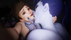 Play 3D Overwatch Orgy: Widowmaker & Tracer SFM Creampie Compilation